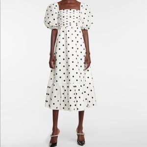 Self Portrait Polka Dot Midi Dress